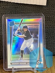 2021 Panini Optic Rated Rookie Blue White Prizm Andrew Vaughn #116 White Sox